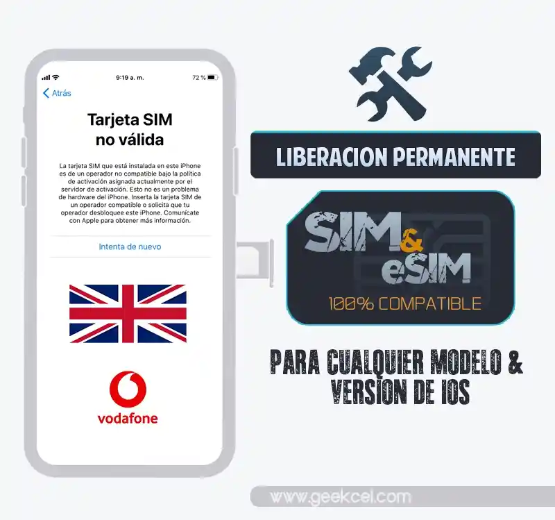 Libera iPhone por IMEI Vodafone UK Libera iPhone por IMEI Vodafone UK