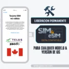 Libera iPhone por IMEI Telus Koodo Canada