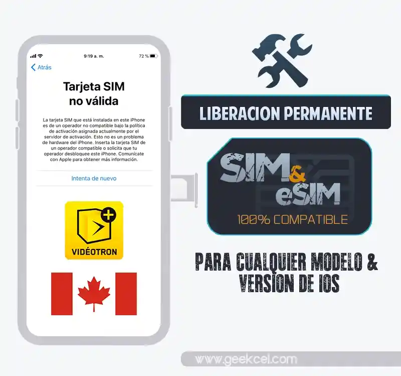 Libera iPhone por IMEI Videotron Canada Libera iPhone por IMEI Videotron Canada