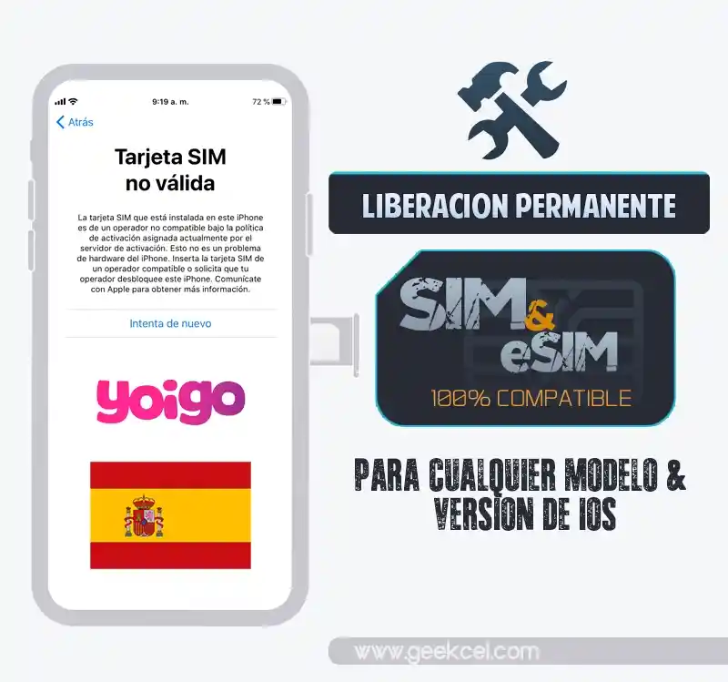 Libera iPhone por IMEI Yoigo Espana Libera iPhone por IMEI Yoigo Espana
