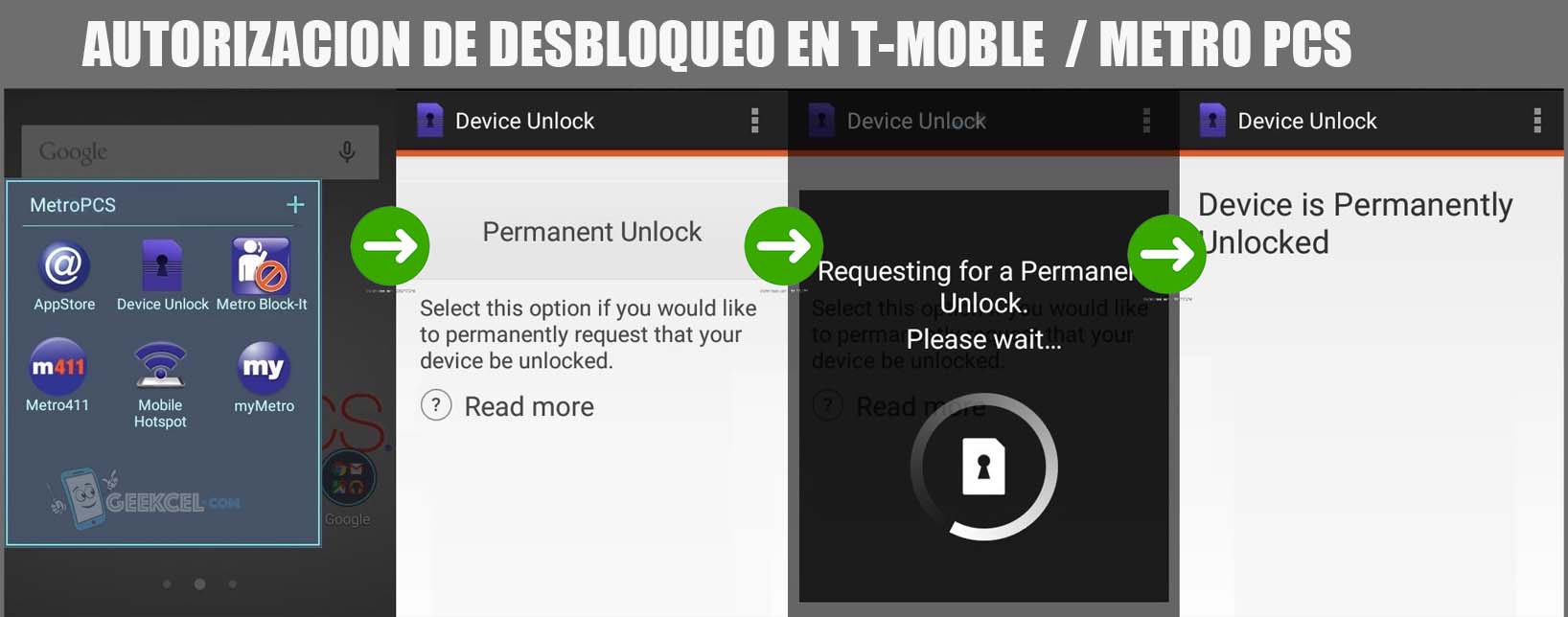 Unlock Metro PCS T Mobile App Unlock Metro PCS T Mobile App