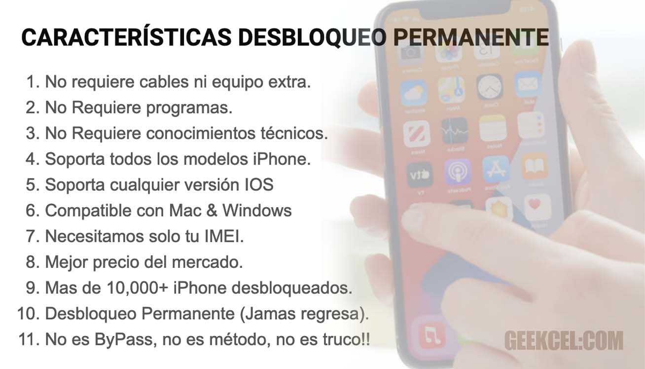 Carcateristicas iCloud Unlock Servidor Carcateristicas iCloud Unlock Servidor