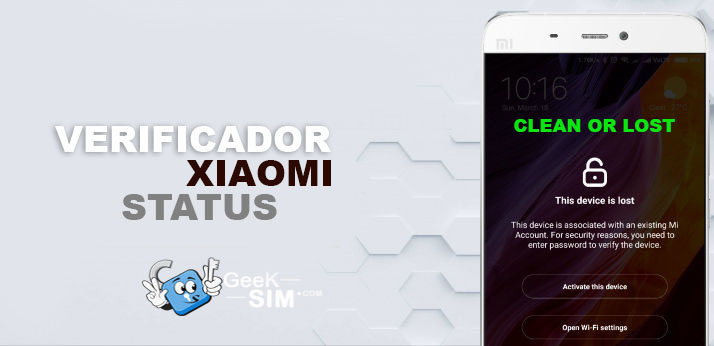 Xiaomi Verificador Check Clean Lost Xiaomi Verificador Check Clean Lost